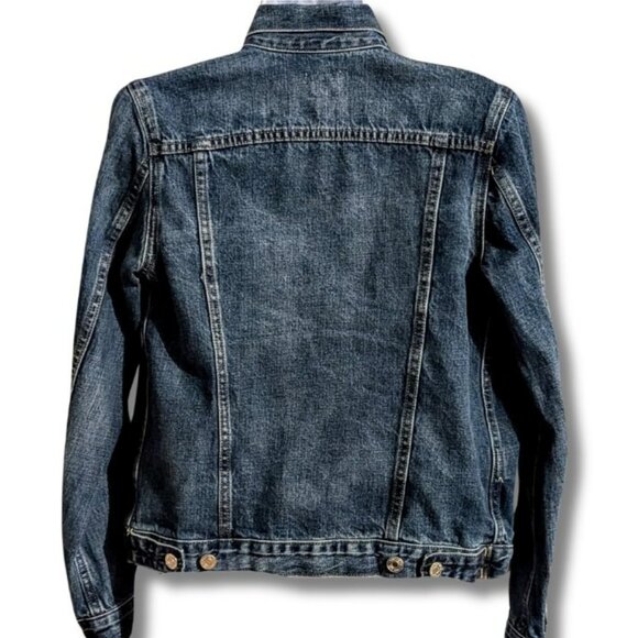 GAP - VINTAGE DENIM JACKET - DOUBLE BARRED FRONT AND STITCHING OVER EACH POCKET - Picture 3 of 5